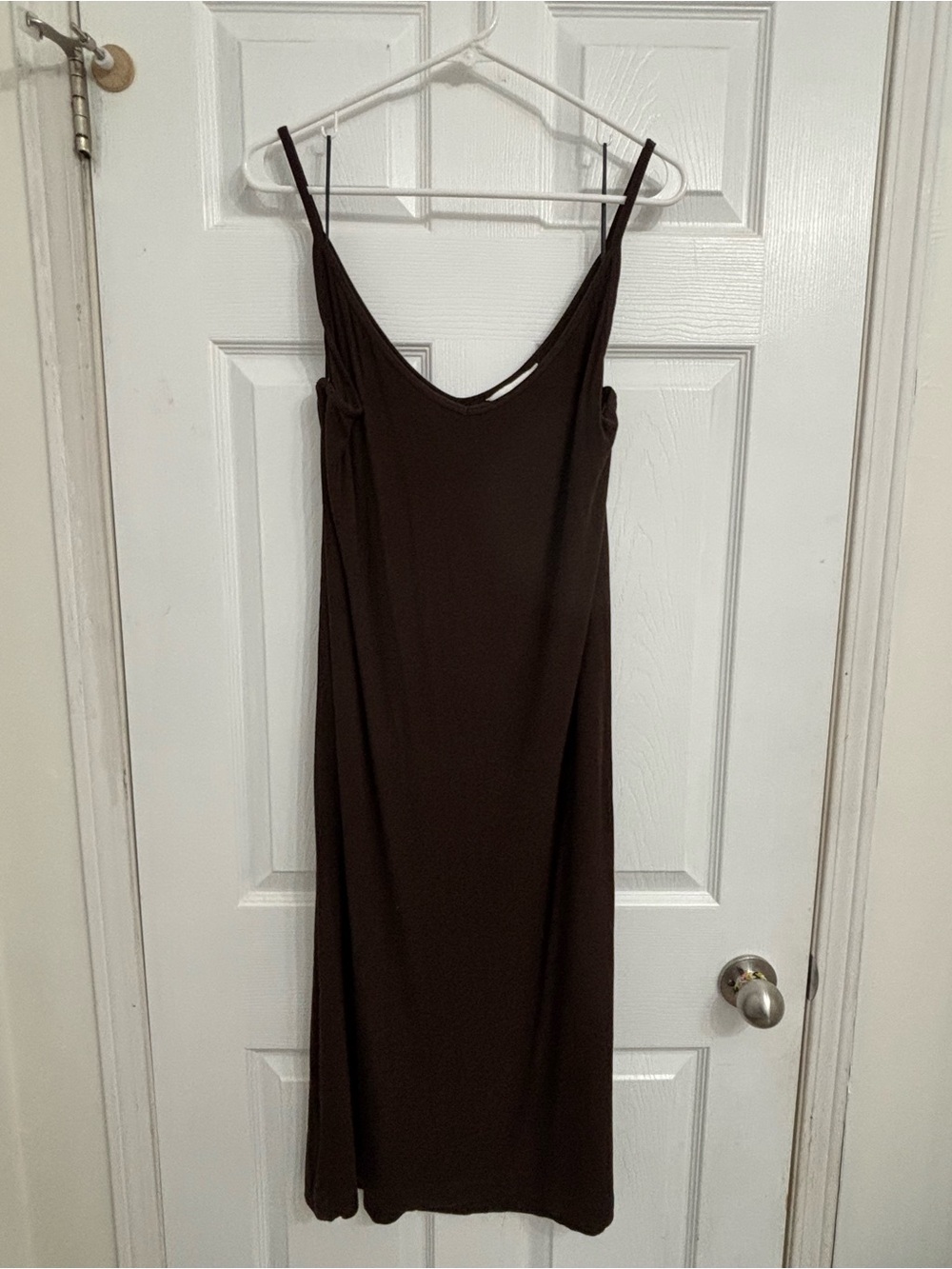 H&M Chocolate Brown Midi Slip Dress – Women's XL